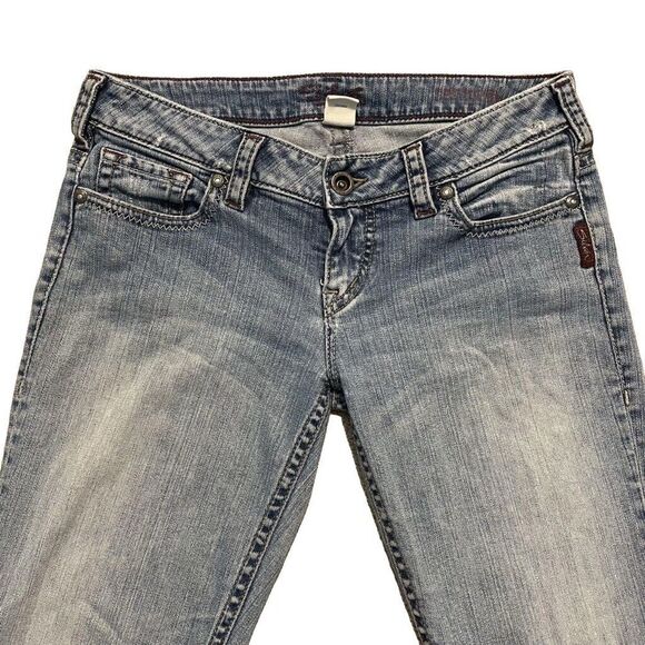 Silver Jeans Santorini Capris Low Rise Straight Leg Blue Denim Women’s Size 28 - Picture 3 of 14